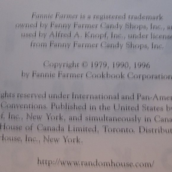 Fannie Farmer Cookbook Celebrating 100th Anniversary of America's Classic HC DJ - Picture 5 of 8